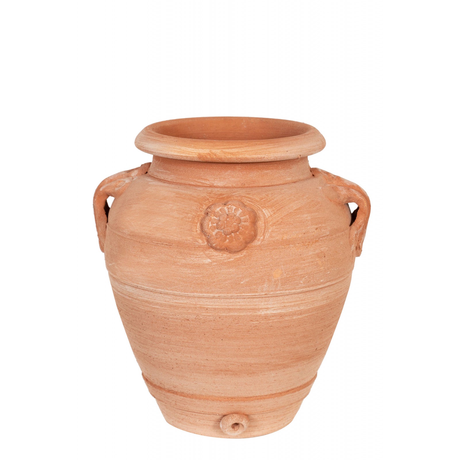 BISCOTTINI Orcino Vaso da giardino in terracotta toscana 28x25x30cm - Vasi Portaombrelli da esterno resistente al gelo - Vaso per ingresso - 3