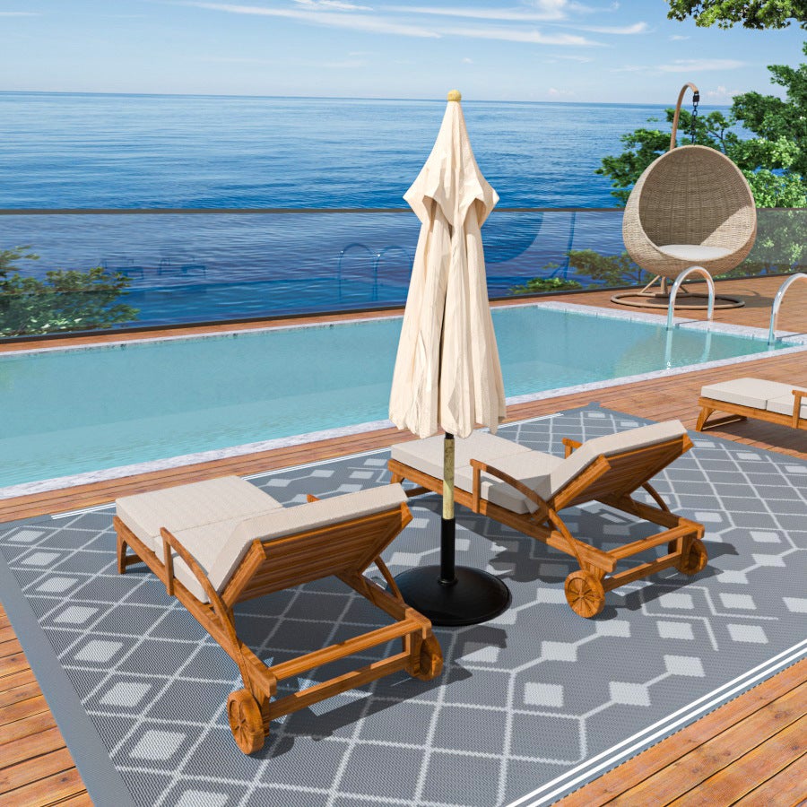 Tapis de camping extérieur 180*270cm, tapis de sol imperméable, résistant à l'humidité et à la moisissure, tapis en plastique pliable - 5