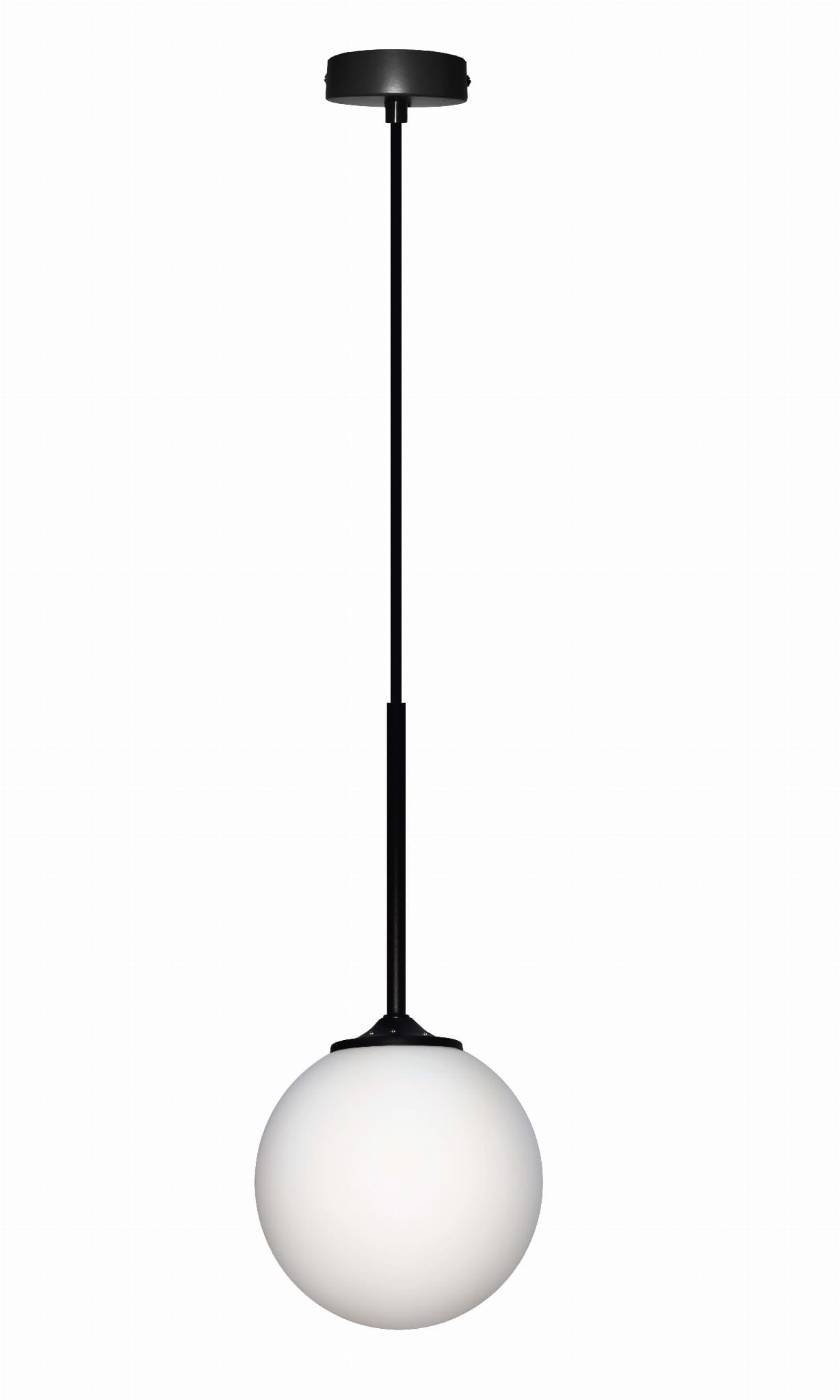 Lampa sufitowa wisząca Glasgow czarno-bialy 1xE27x40W wym: 90 x 15 x 15 cm szkło Candellux