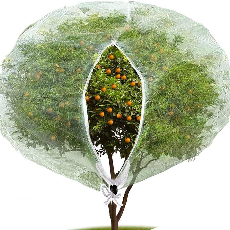 Siatka przeciw owadom do ogrodu z zamkiem błyskawicznym do ochrony roślin, owoców i kwiatów (84 x 72 cale)