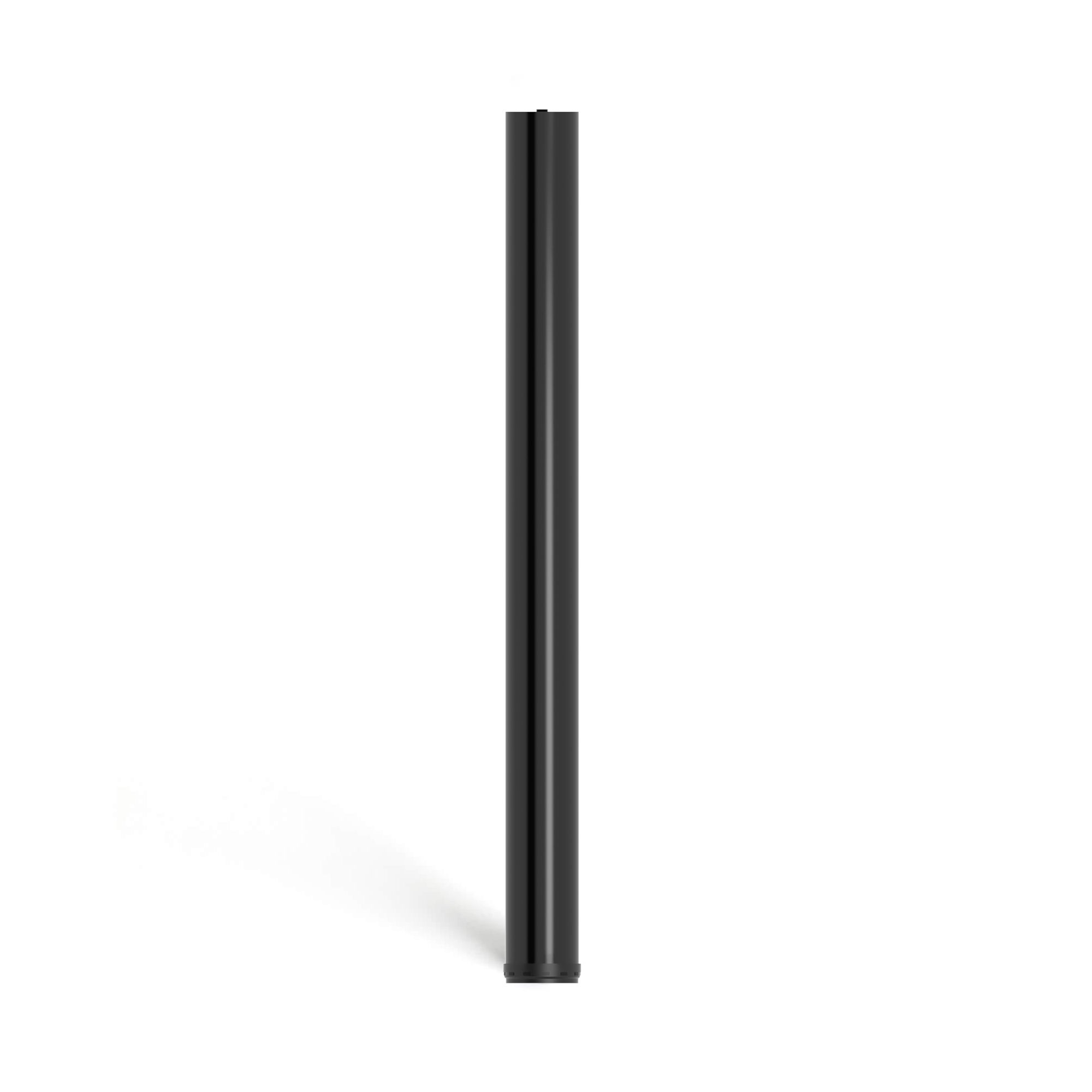 Pied de meuble cylindrique | Style fonctionnel | En acier | Finition noire | Mesures 60*60*710mm | Hauteur : 71 cm | Installation facile | 1 unité - 2