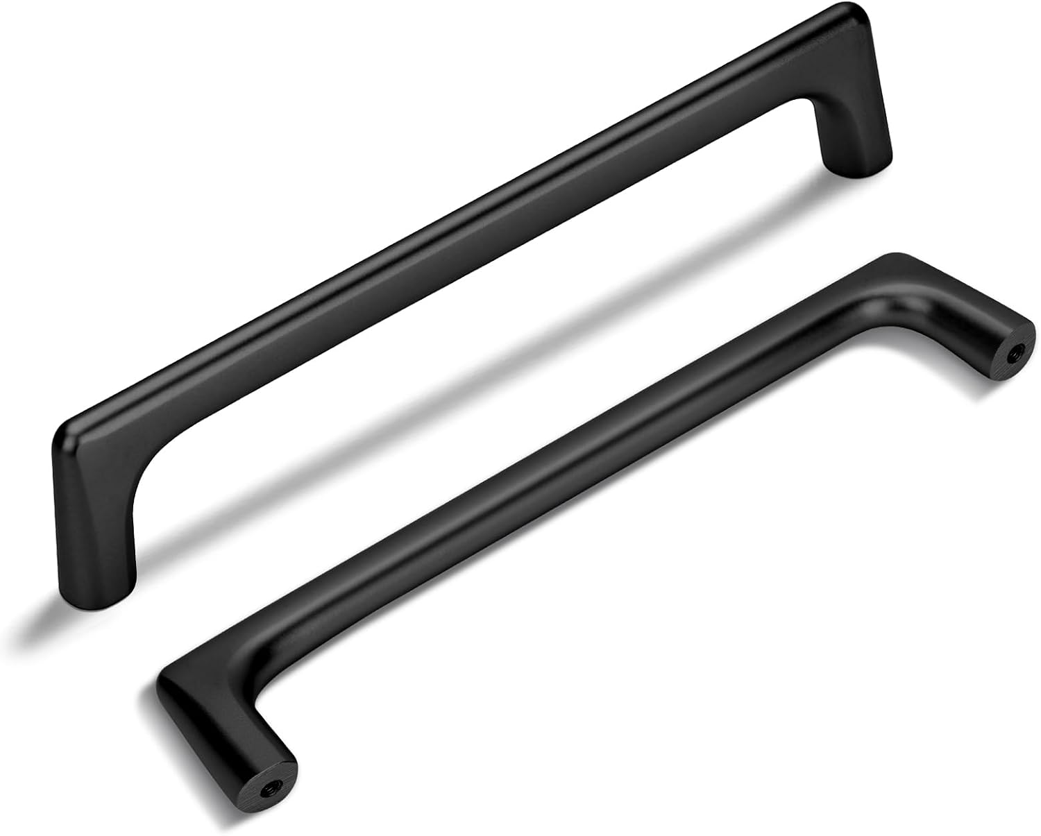 10 czarnych uchwytów meblowych, wykonanych ze stopu cynku, o rozstawie 160 mm; solidne uchwyty łazienkowe o łącznej długości 170 mm