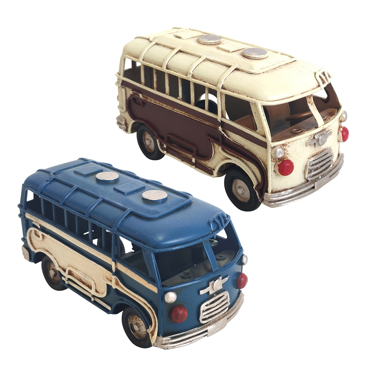 Origen home decor furgoneta 2 u vehiculos | modelismo vehículos terrestres multicolor - 6x11x5cm