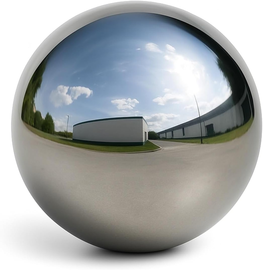 Kula ogrodowa Köhko 3-150 cm (rozmiar 6 cm) polerowana wykonana z wysokiej jakości stali nierdzewnej kula dekoracyjna rozmiar 6 cm