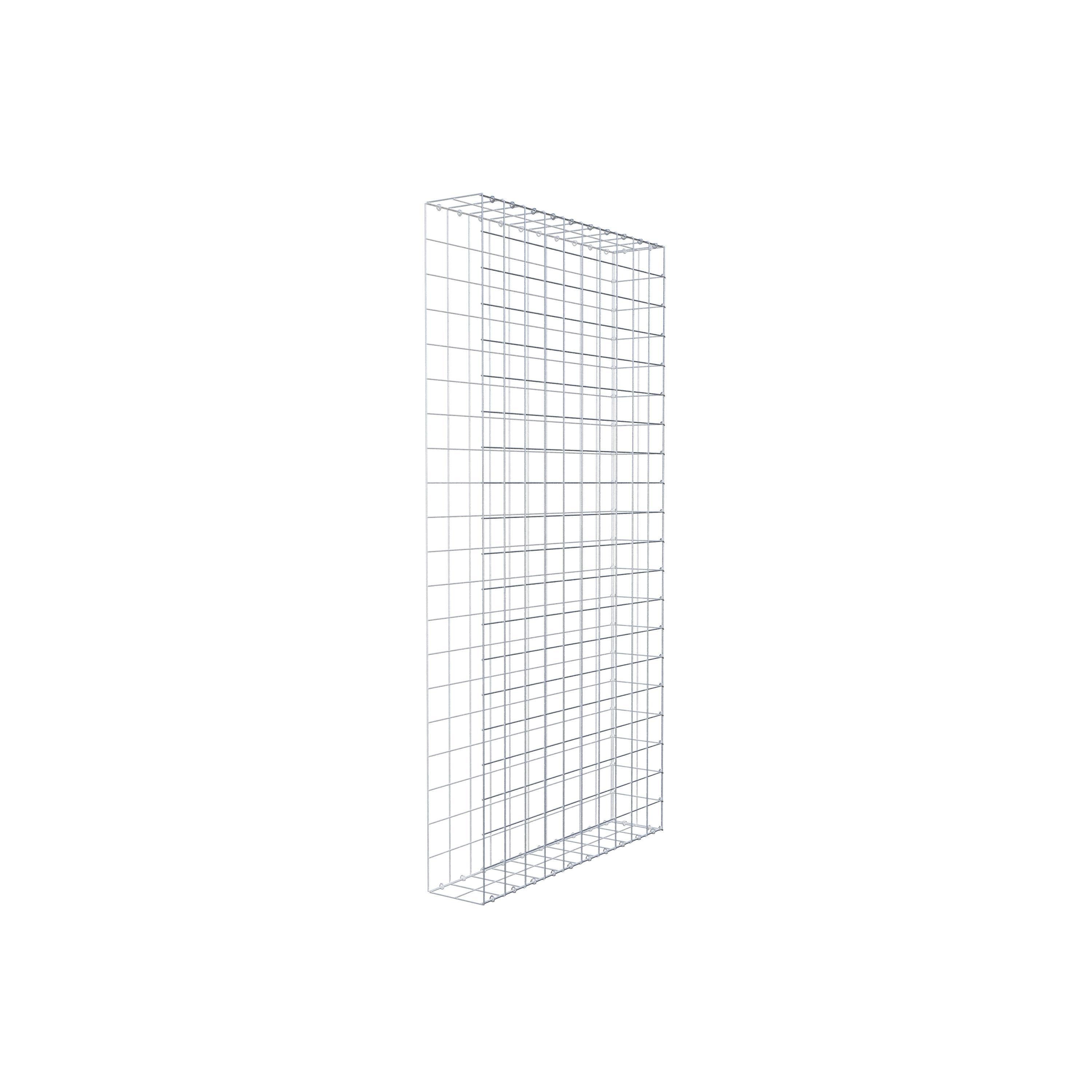 Gavión para alargar en acero galvanizado 200x100x20cm (LxAxP), malla 10 x 10cm, Anillo en C, sin rejilla frontal - 5