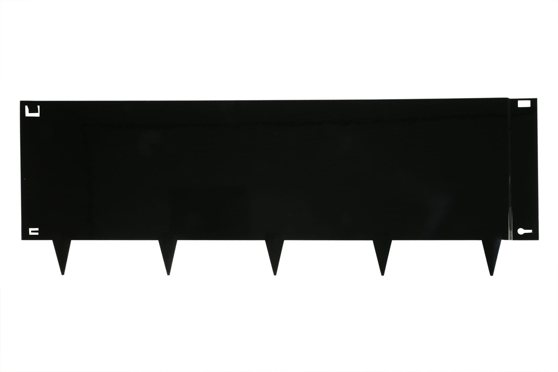 Wovar Bordure de jardin en acier noir 40 x 106 cm Flexible - Par pièce