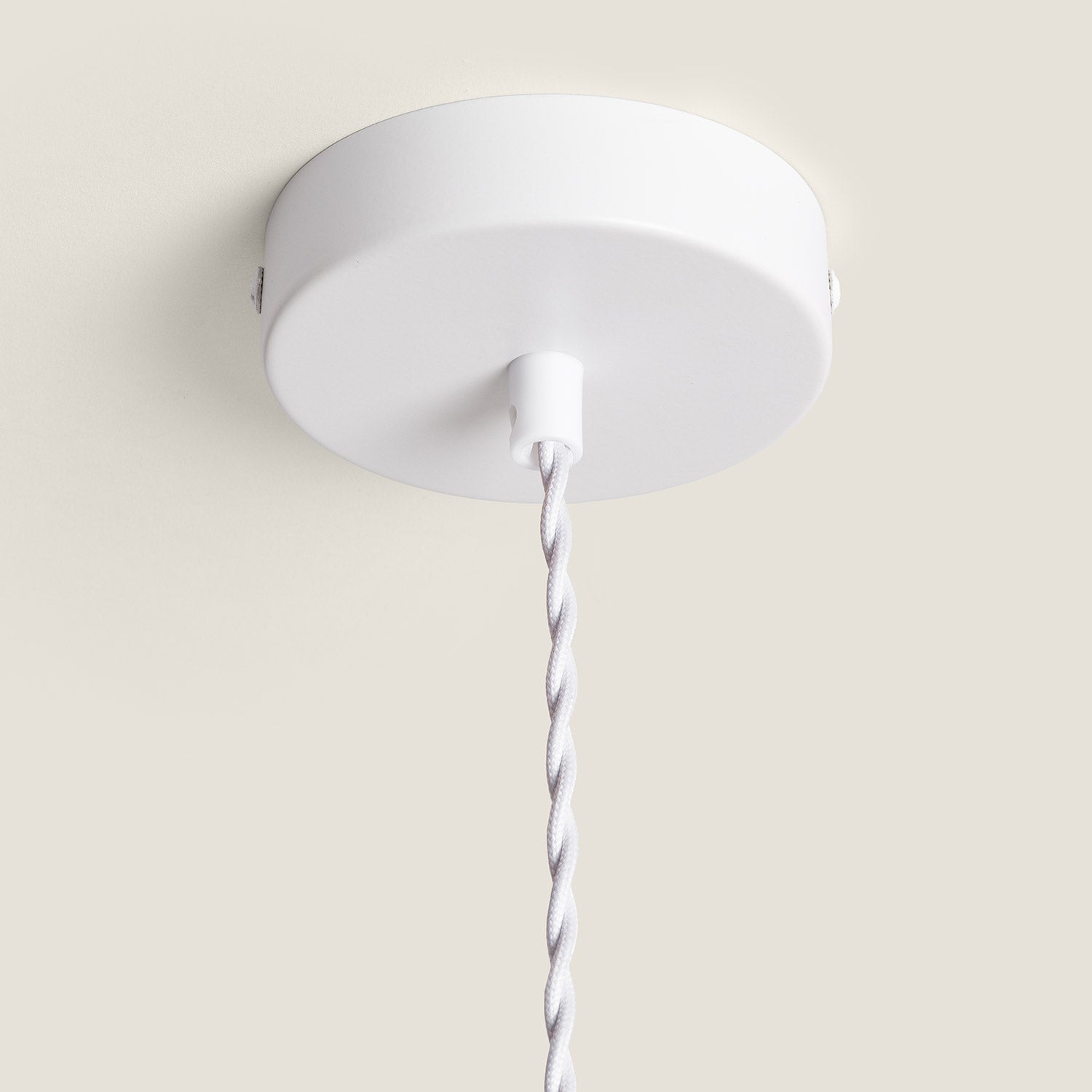 Suspension Rotin Nirvana Blanc tressé - 4