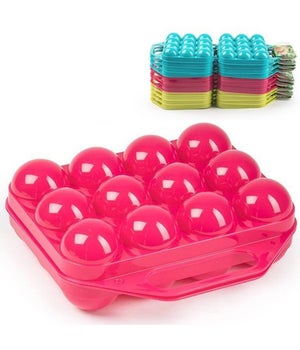 Scatola portauova portatile in plastica con 6 scomparti, organizer