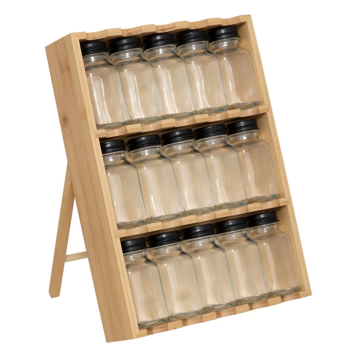 Relaxdays Portaspezie Girevole Con 20 Barattoli, Organizer Rotante A 360 Salvaspazio In Acciaio Hxd 34 X 22 Cm Rame Set 1 Pz 84666521