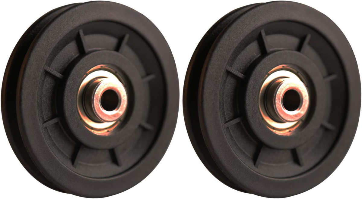 Gorilla Sports Set 3 Pulegge Per Cavi Multipalestra - 90mm Con Cuscinetti A Sfera - Ruota In Plastica Resistente