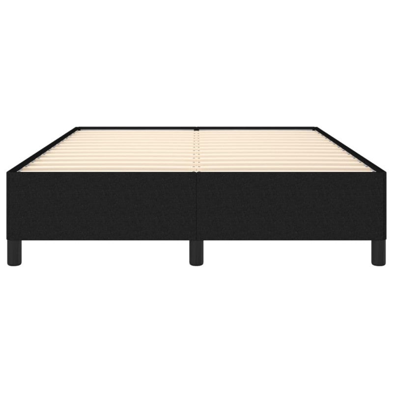 Estrutura de cama sem colchão 140x190 cm tecido preto vidaXL - 5