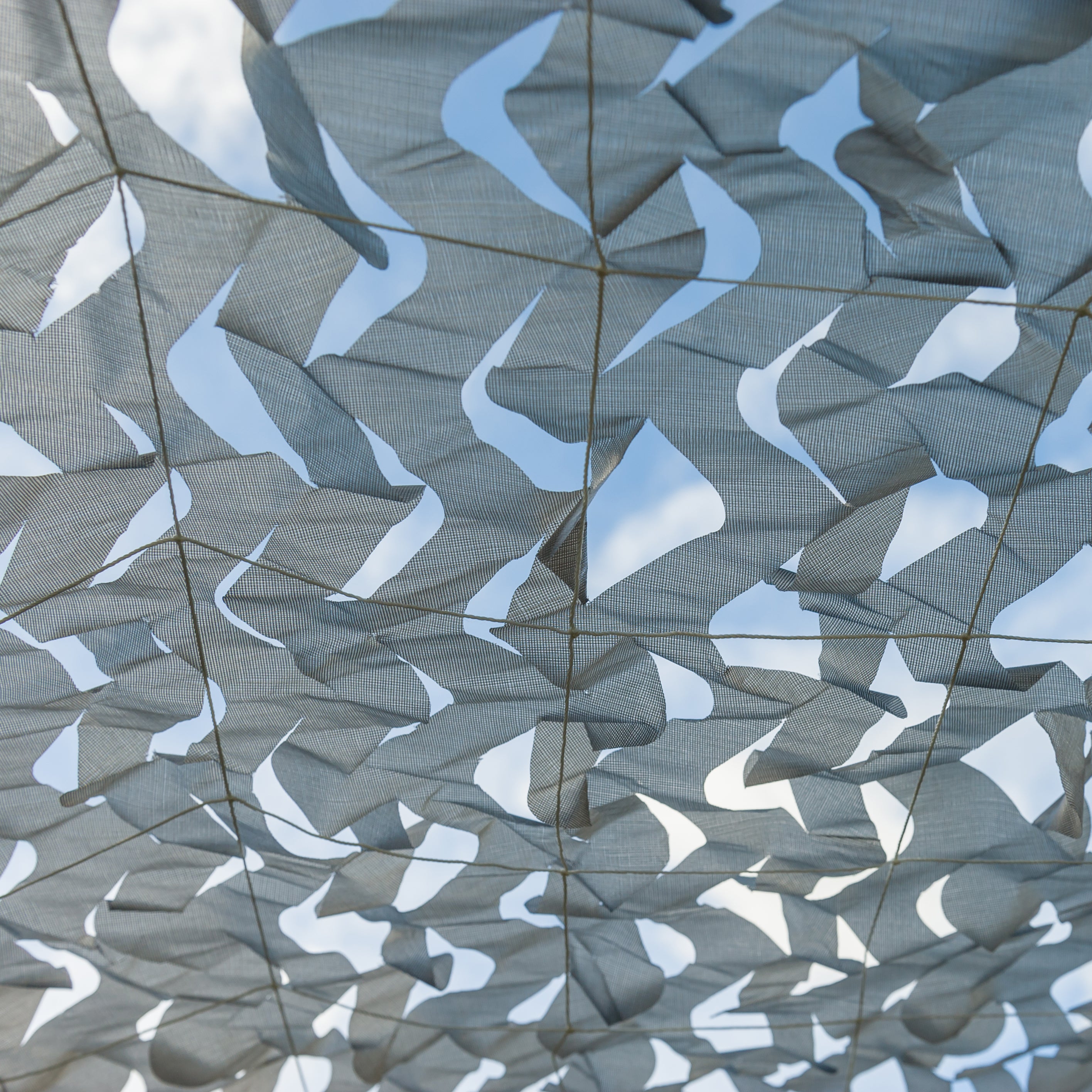 Toile d'ombrage ajourée grise 120 g/m2 4 x 5m - 5