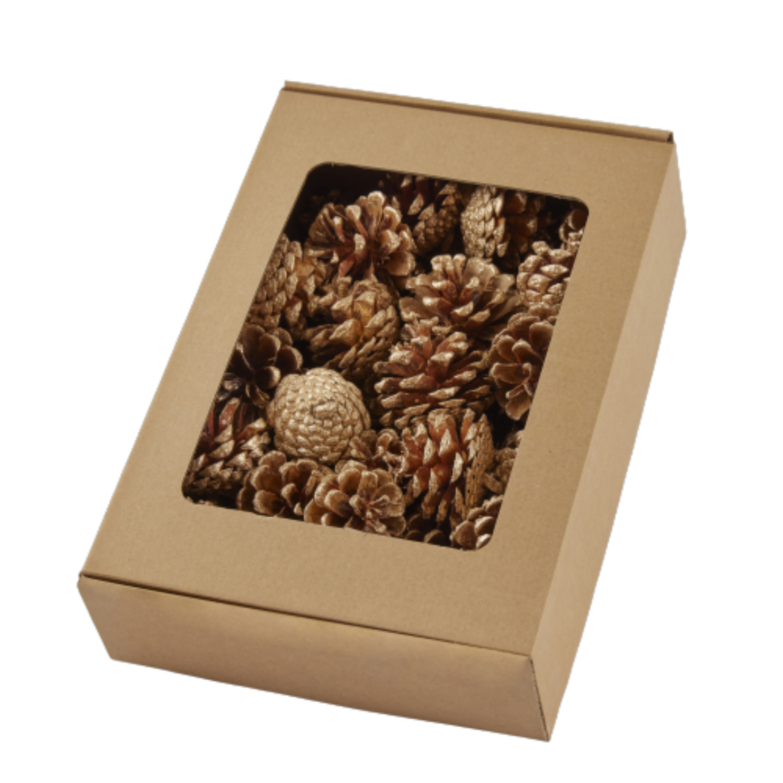 48 Pigne Naturali Secche Per Decorazioni Natalizie – Coni Per Mestieri, Addobbi Albero E Centrotavola – Marroni, 4 Cm