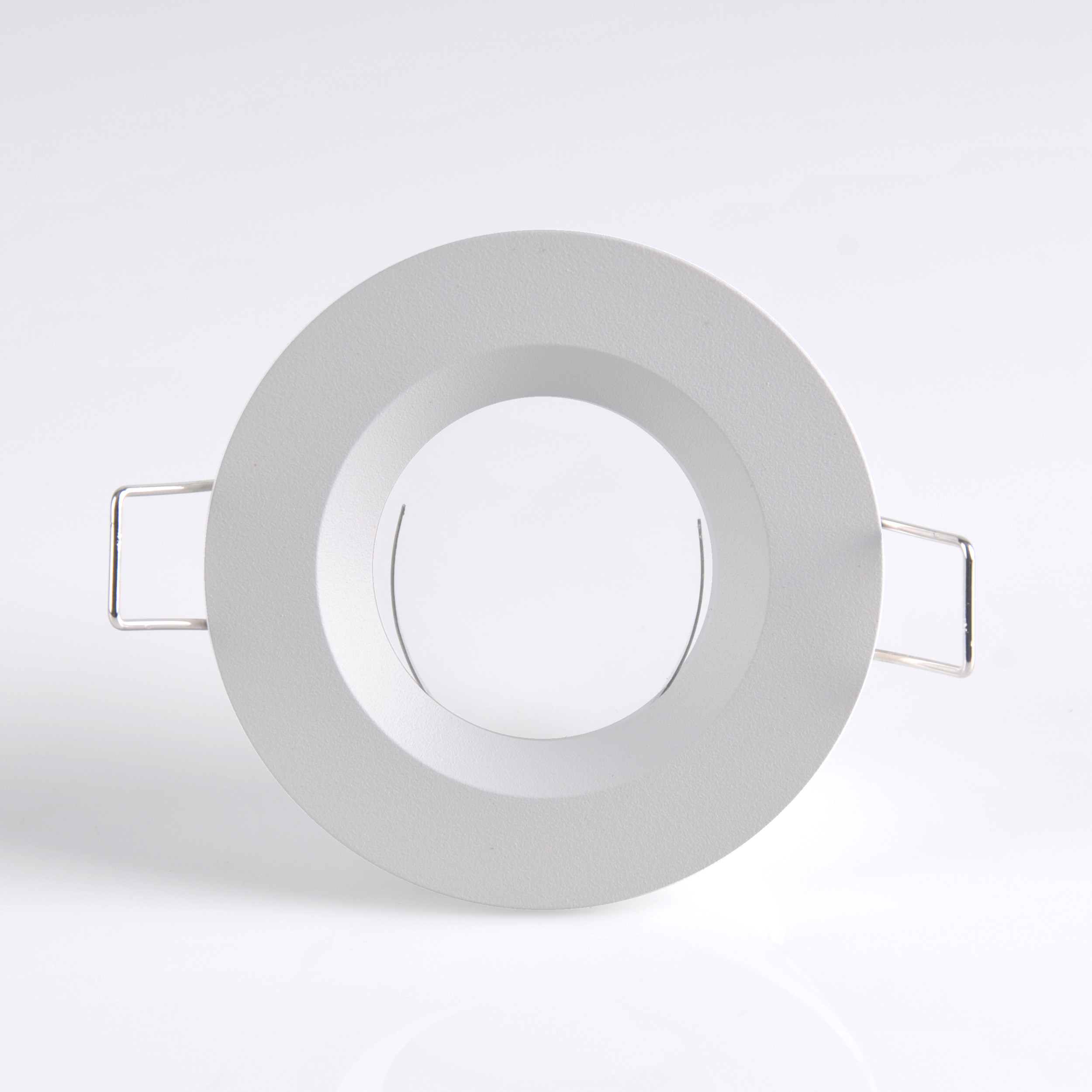 Oprawa sufitowa wpuszczana podtynkowa Boras biały matowy 1xMR16x8W okrągła IP44 wym: 4 x 8 x 8 cm aluminium Polux - 2