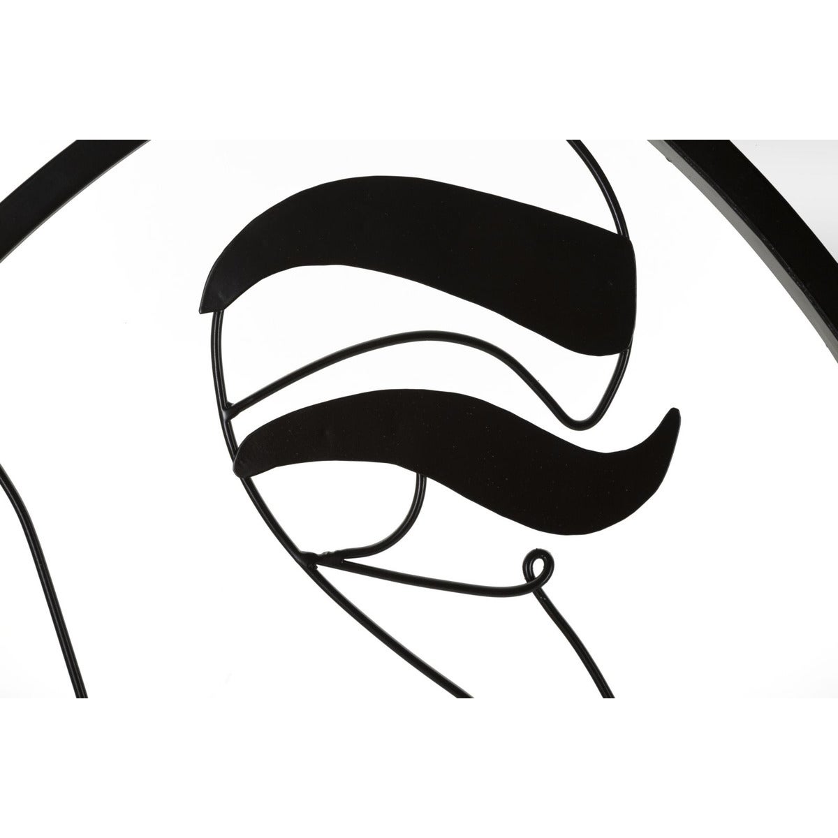 Specchio con Cornice Luna 4, Metallo, Nero, Seven Design - 3