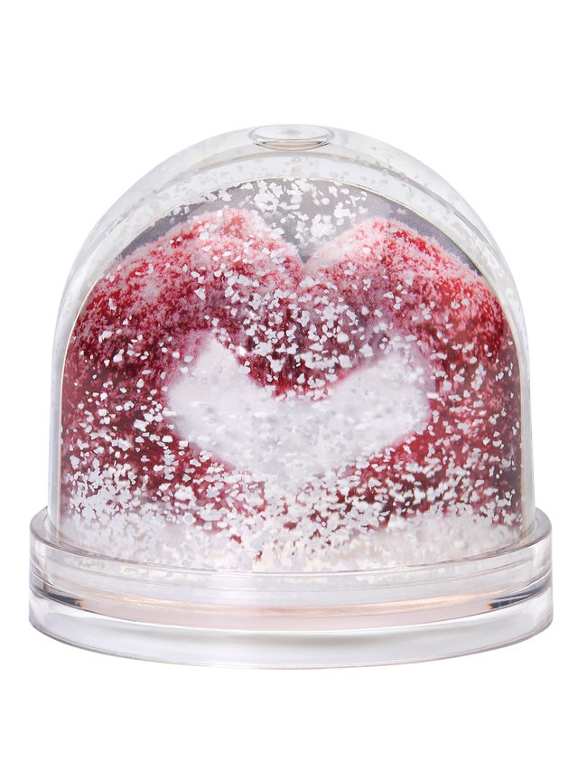 Boule scintillante avec neige, hauteur 80 mm