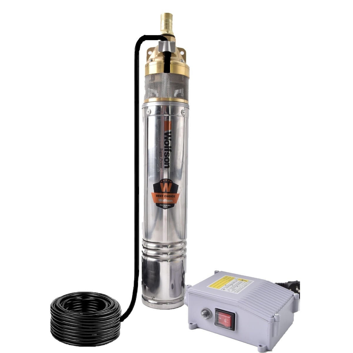 Pompa submersibila apa curata WOLFSON 4SKM-150 PRO - 1100W, 2800 l/h
