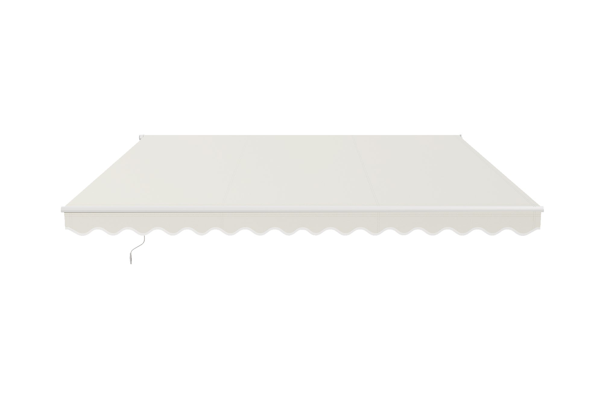 Store banne monobloc structure blanche VECCHIO 4m x 3m toile beige - 7