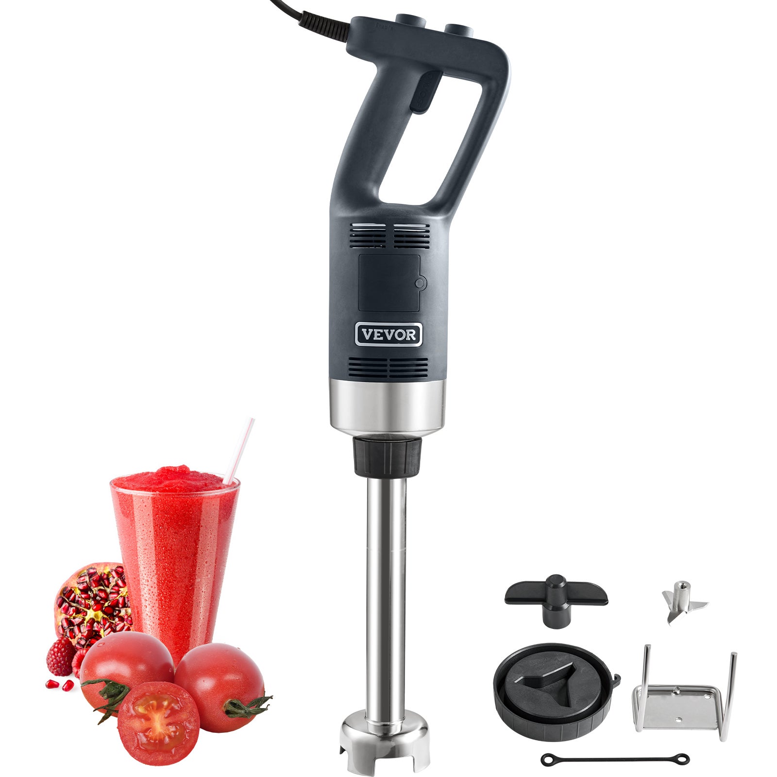 Puree Blender Elektryczny blender ręczny 750 W, wysokowydajny blender z regulacją prędkości, wielofunkcyjny blender ręczny ze stali nierdzewnej VEVOR