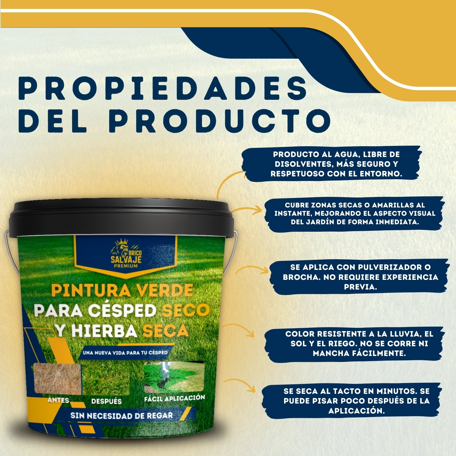 Spray Verde Para Césped - Revitalizante Natural, Restaura Color En 17 Días, 120 Ml, Para Jardín Y Zonas Artificiales