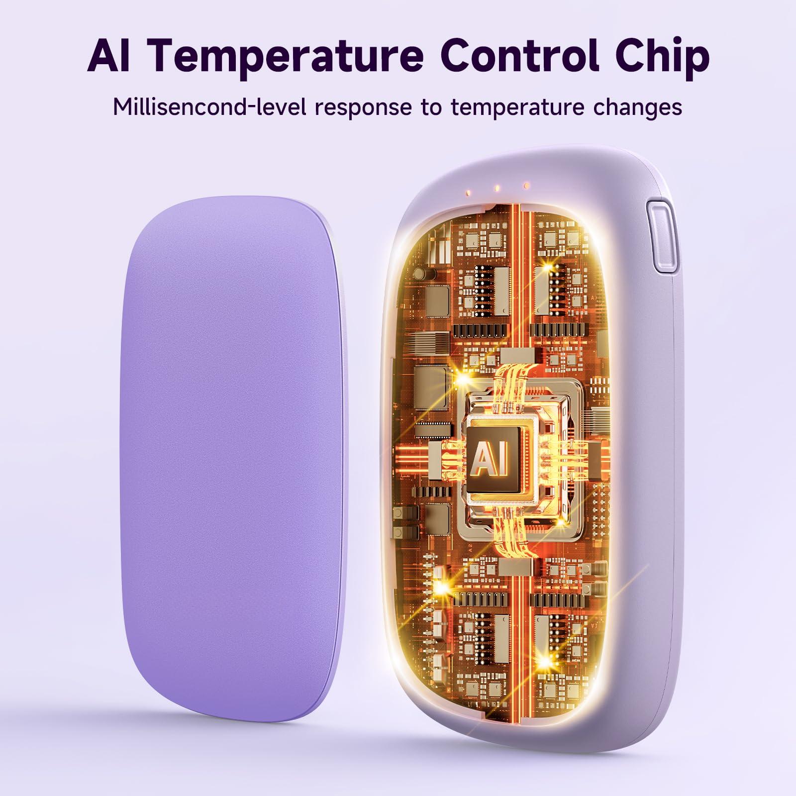Scaldamani elettrico - Scaldamani magnetico, ricaricabile, riscaldatore tascabile, chip AI integrato, riscaldatore per esterni | Leroy Merlin