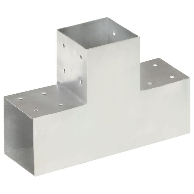 Connettori Per Pali A Forma Di X 4 Pz Metallo Zincato 81x81 Mm Cod Mxl