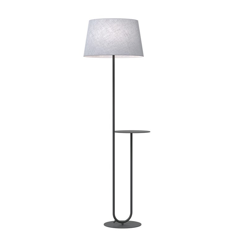 Lampa stojąca HOTEL czarno-szara 1xE27x15W tkanina wym:150x44x44cm IP20 Emibig