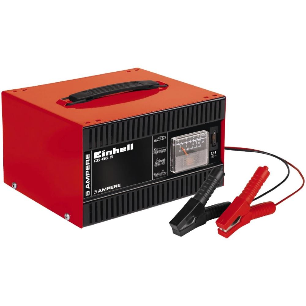 Einhell Cargador De Batería De Coche Coche Motocicleta Cc-Bc 5 , Leroy Merlin
