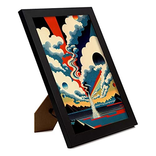 Nacnic Poster Camino En El Estilo De Arte Japonés Ukiyo Paisajes Abstractos Y Surrealistas En Ilustraciones De Arte Oriental A4 Marco Negro - 2