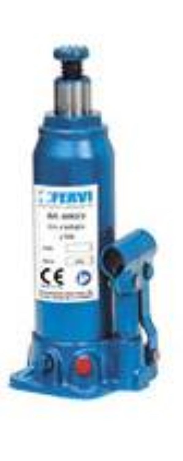Cric 5 Tonnes Cric Hydraulique Bouteille Fervi 5 Tonnes - Hauteur Min 220mm - Levée 127mm Levage Voiture Stable