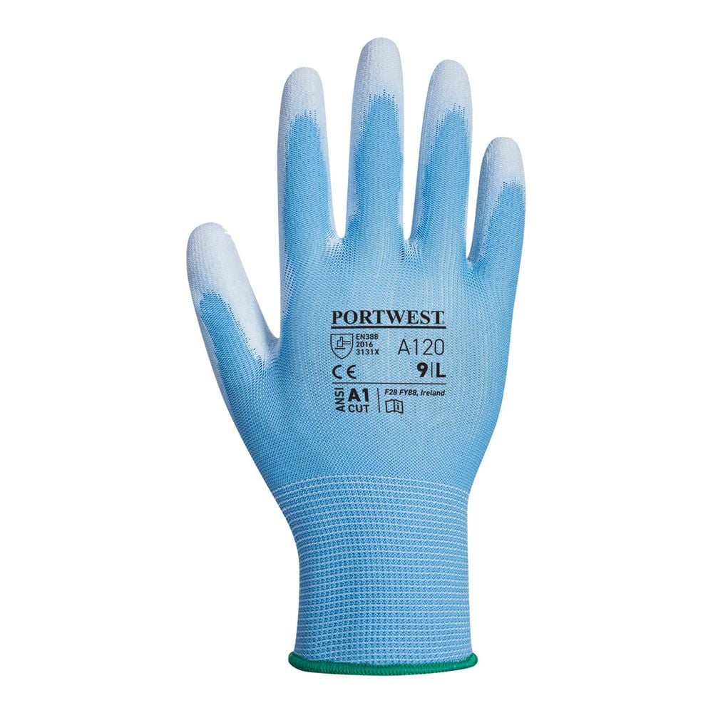 Gants nylon Portwest enduits PU A120 Bleu 11 - 2
