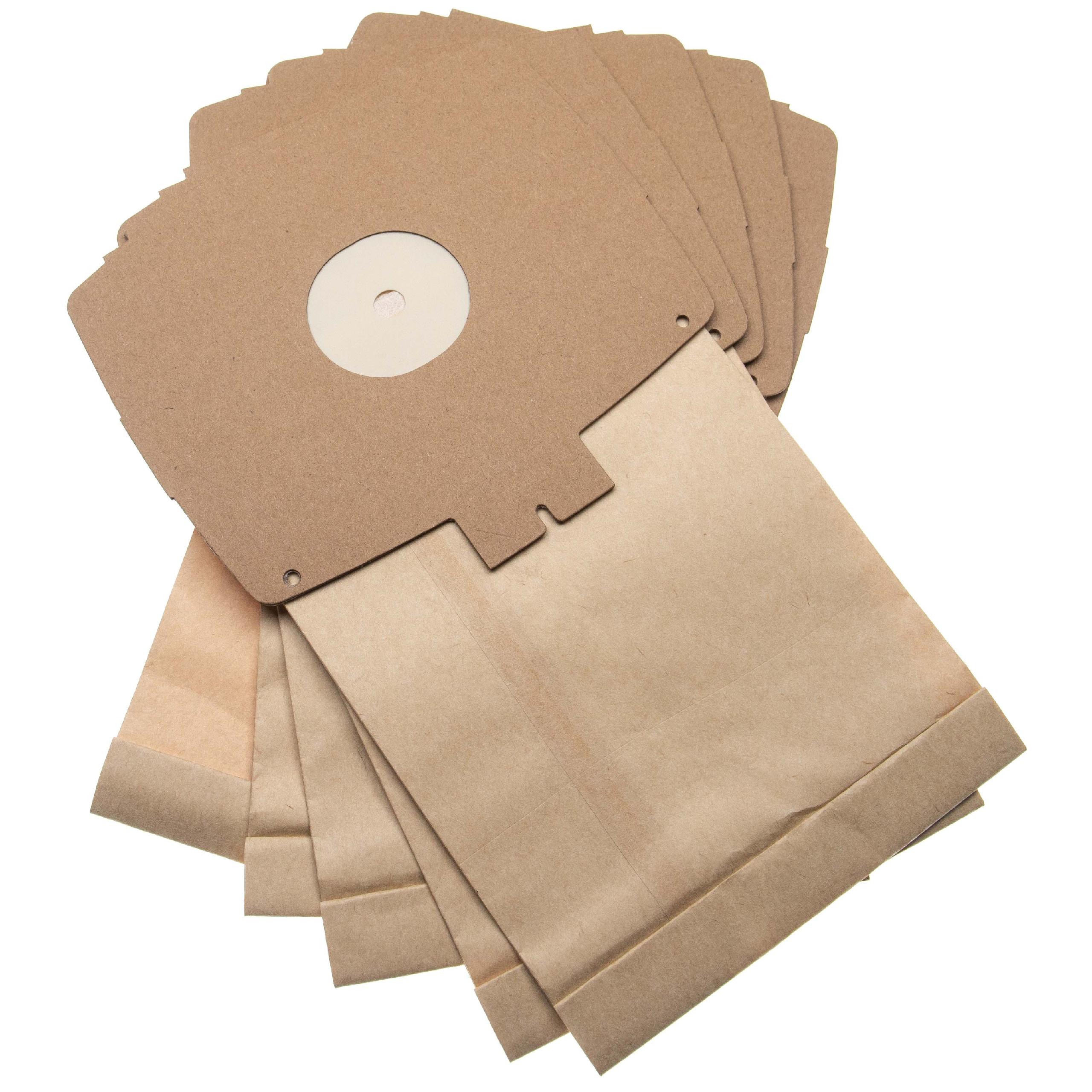 vhbw 5x Sacs compatible avec Turbomatic EZ390, Z344, Z355, Z358/T, Z360, Z375, Z380, Z400 aspirateur - papier, 26,25cm x 15,15cm marron - 3