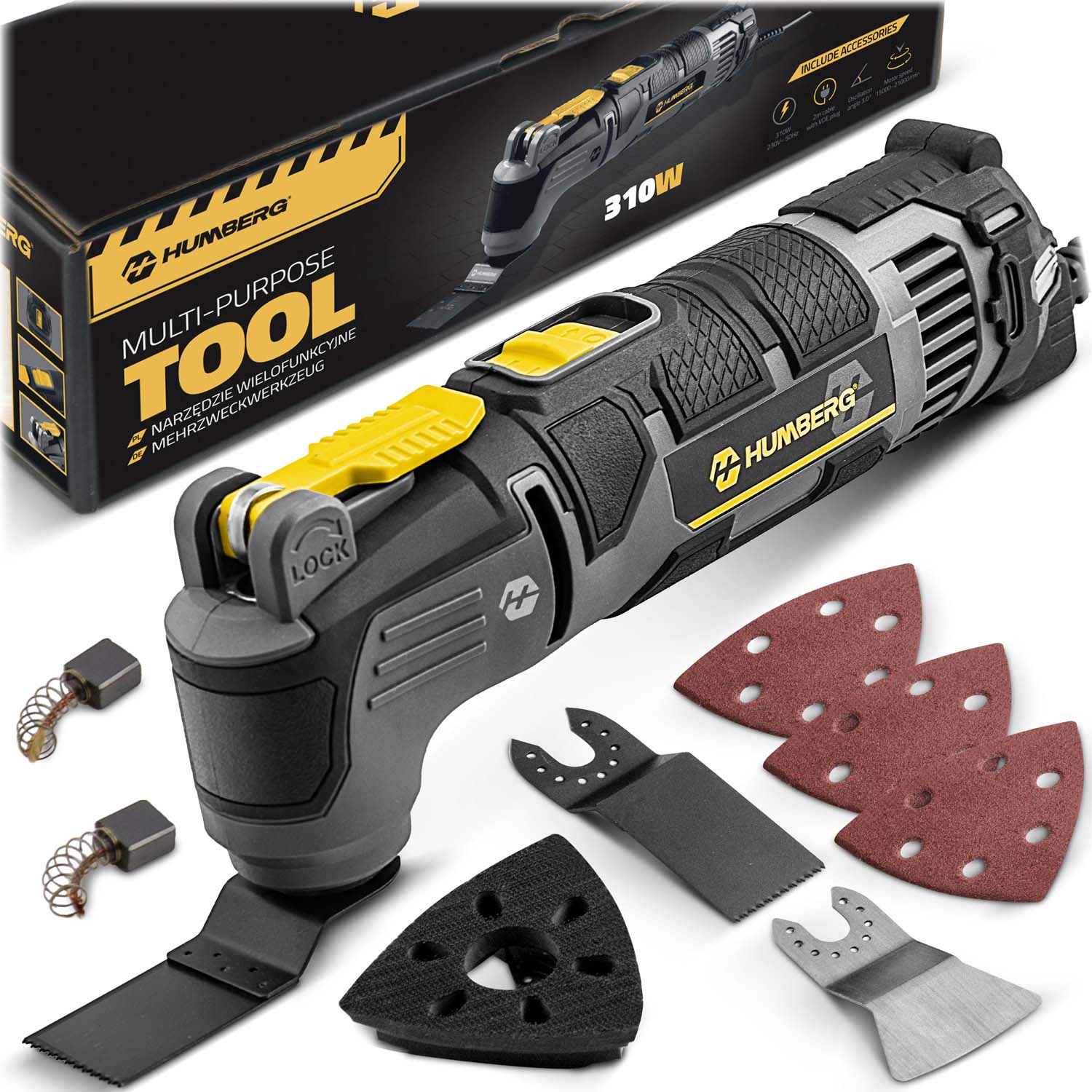 Wielofunkcyjne narzędzie multitool oscylacyjne renowator Humberg HM-414 310W 3w1