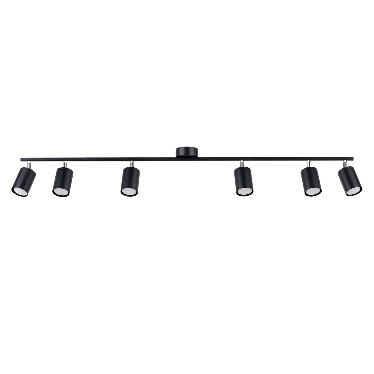 Reflektor sufitowy spot natynkowy Lemmi listwa czarny 6xGU10x10W wym: 20 x 24 x 135 cm metal Sollux Lighting