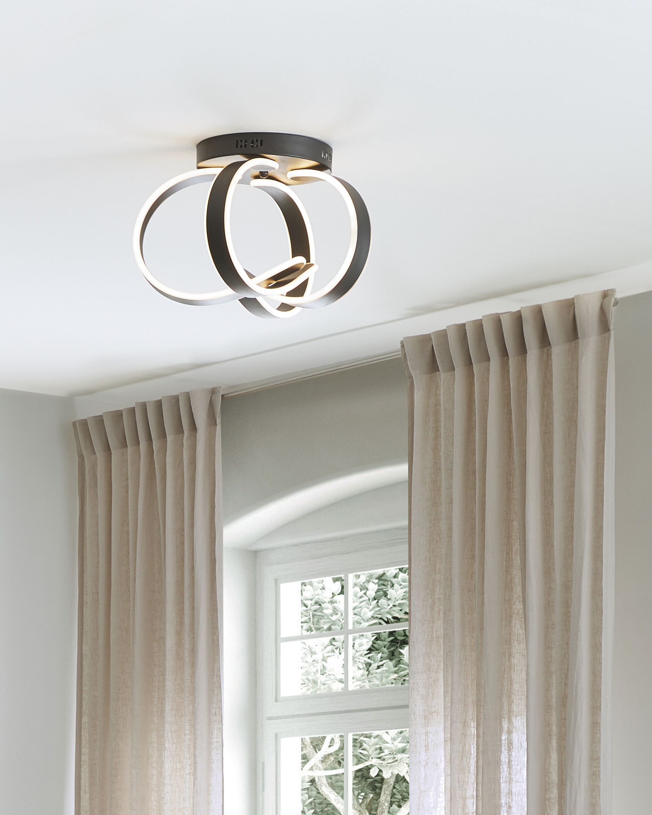 Lampadario a LED NURA Metallo Nero - 2