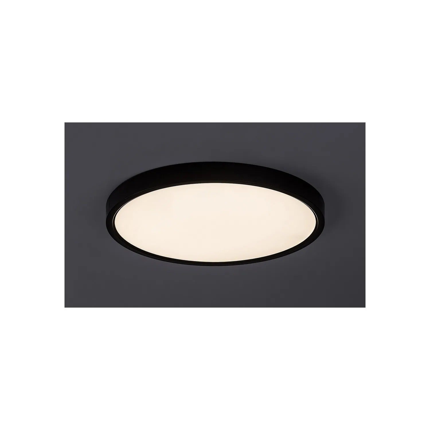 Plafon okrągły PAULOS LED 24W Neutralna biel 1850lm czarno-biały wym:2,5x30x30cm IP20 Rabalux