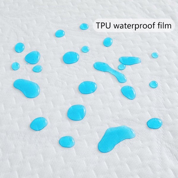 Housse de Matelas Imperméable 90X200X30 cm - Tissu 3D Respirant et Doux - Alèse Anti-Fuites Lavable en Machine - Protection Bébé et Adulte - 6