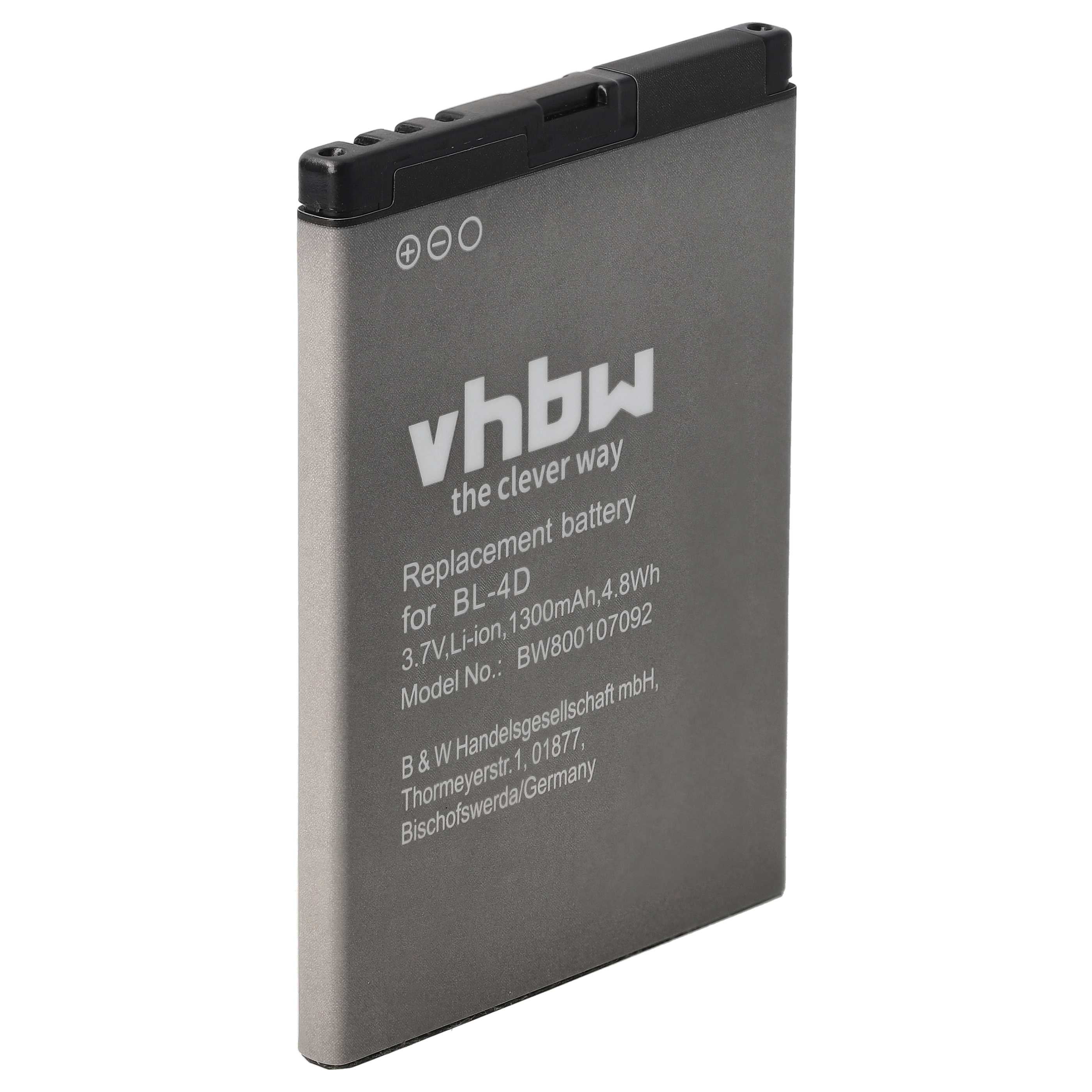 Vhbw Batteria Sostitutiva Per NGM BL-40 / BL-OS4 / BL-VA – 900mAh, 3,7V, Li-Ion