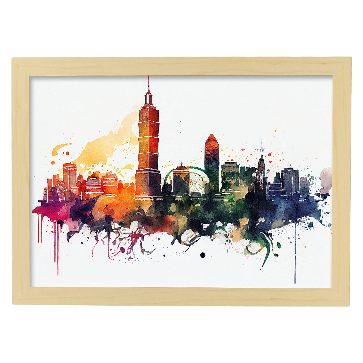 Stampa Su Tela Astratta Verde Linea: Quadro Moderno Per Soggiorno, Poster Arte Nordica Per Ufficio O Camera, Senza Cornice (30,7x50,6 Cm)