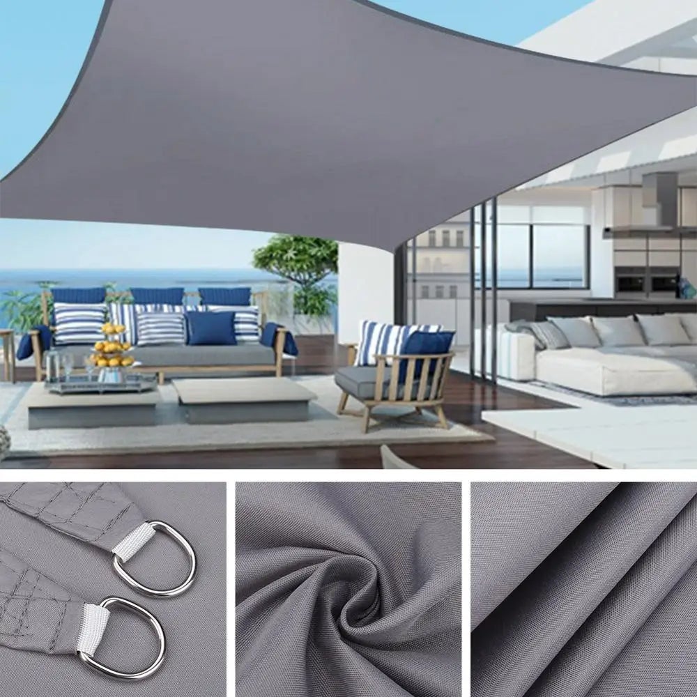 Tenda Parasole Rettangolare Impermeabile Con Protezione UV 95%, 3 X 6 M, Per Giardino, Spiaggia