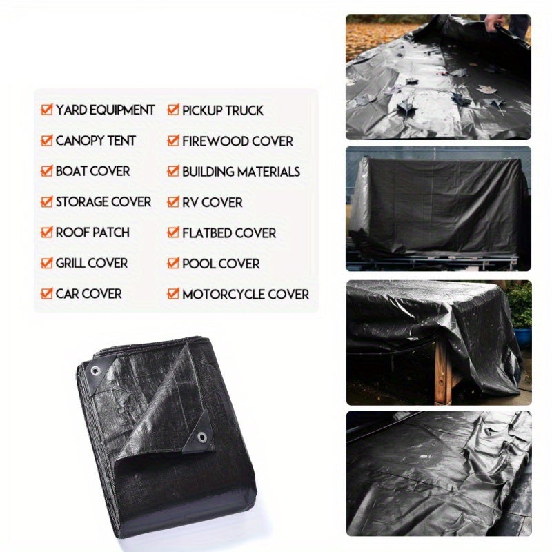 Bâche extérieure en PE résistante à l'usure, toile pare-soleil thermo-isolante, toile imperméable et résistante au soleil, 3*3 mètres - 4
