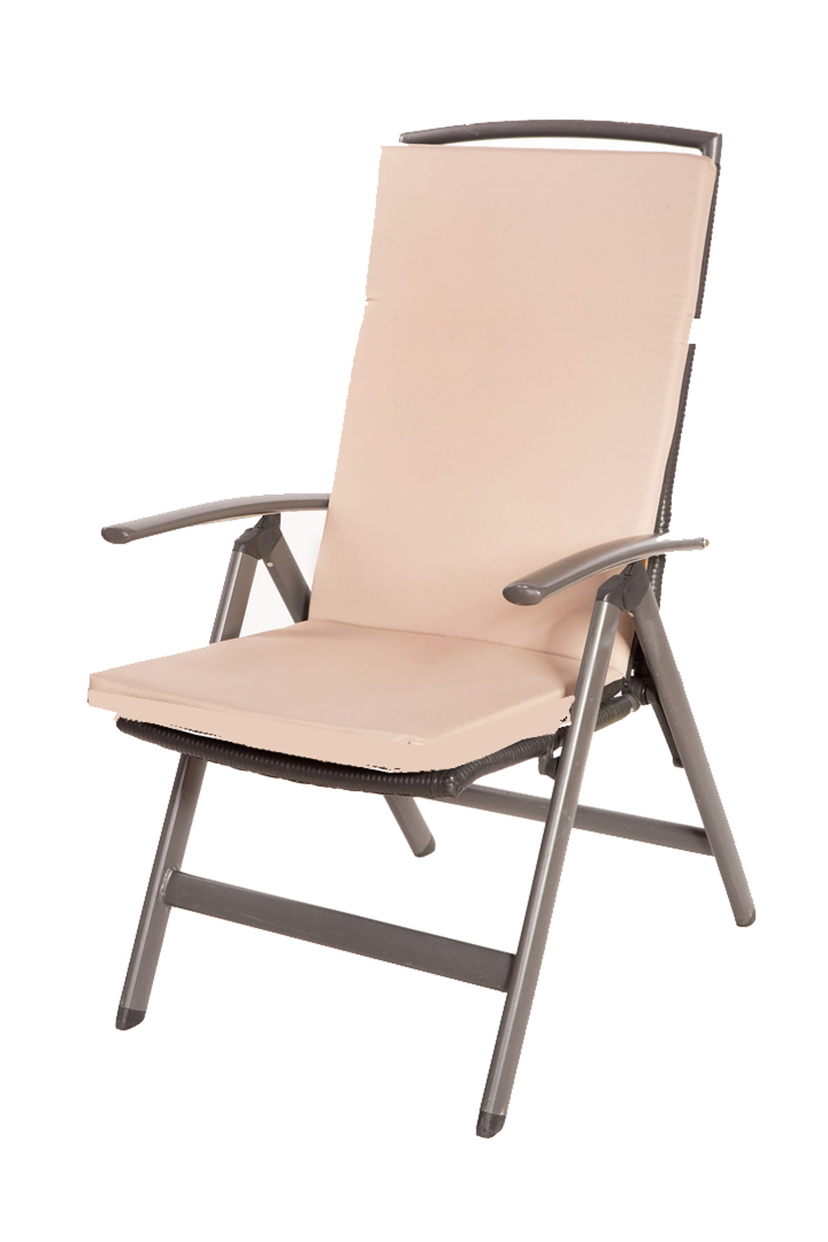 Cojín para silla 110x47x4cm 1 pieza| cojín para silla de jardín beige| cojín para sillón de exterior| cojín para asiento con respaldo alto