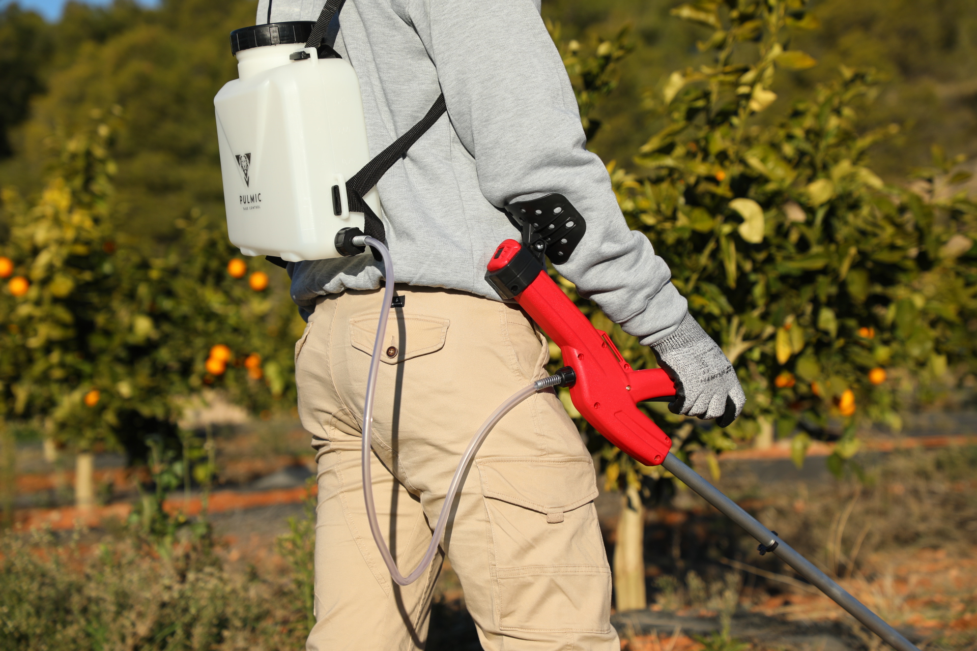 PULMIC Pulverizador Eléctrico Batería Litio Recargable Fenix 5L. Pilas o Batería 3000mAh. Maquina Plegable y Ligera. Hasta 8h de autonomía. - 6