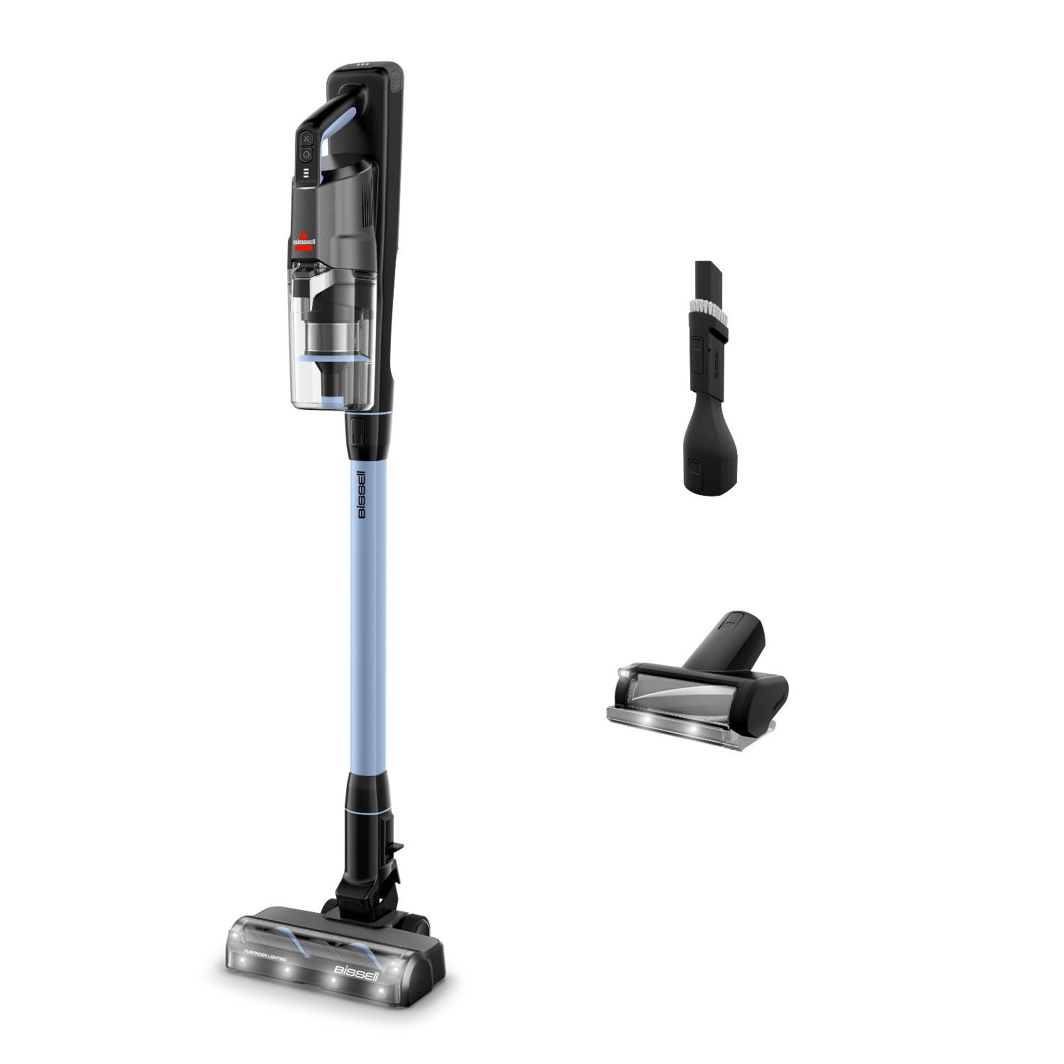 Aspiradora sin Cable Bissell PowerClean FurFinder Select 200W 40min Mascotas HEPA Negro Azul - Imagen 2
