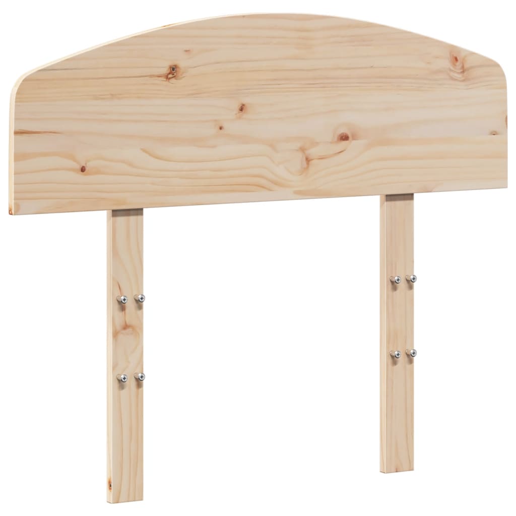 VIDAXL - Testiera Per Letto Nera 80,5x4x100 Cm In Legno Massello Di