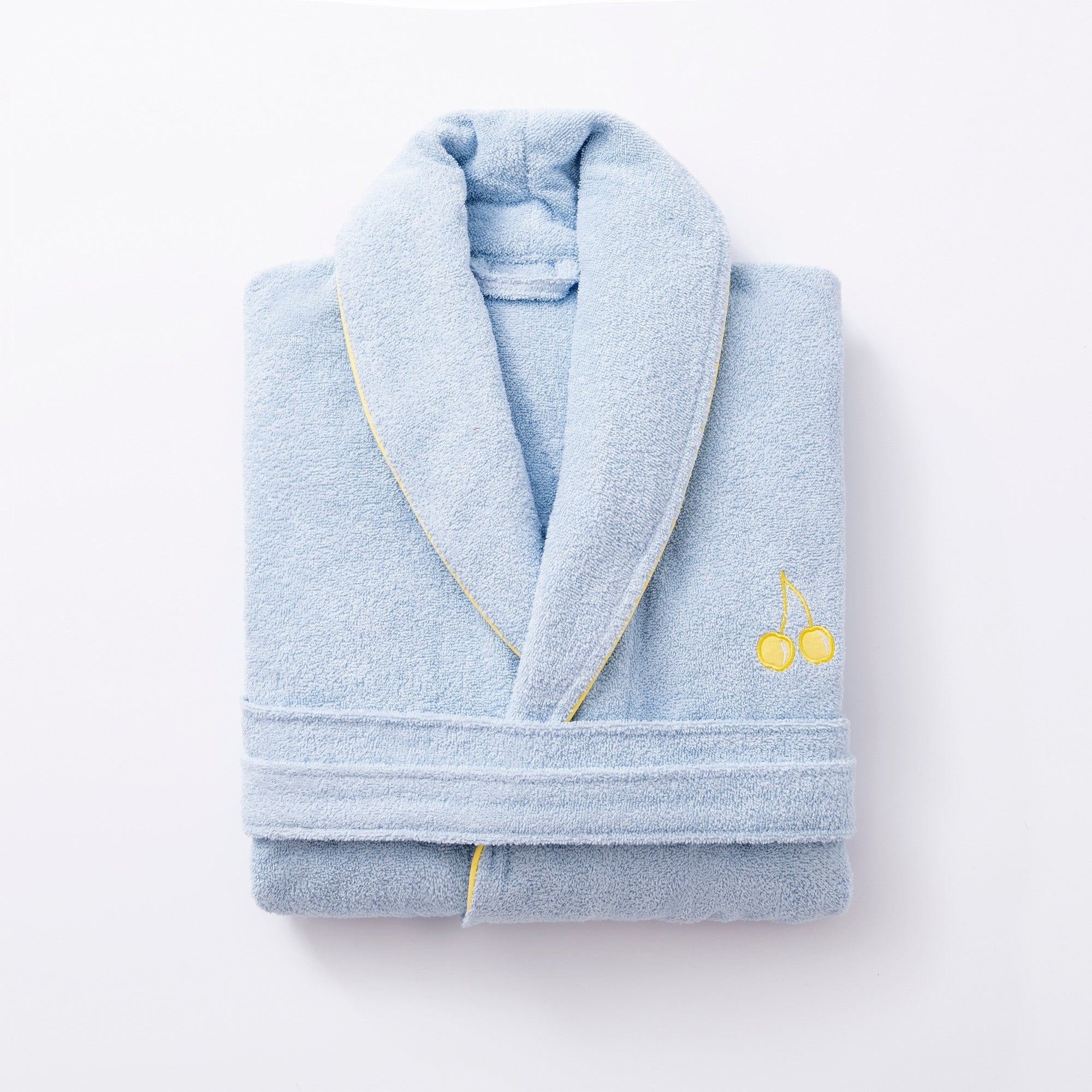 UNITED COLORS OF BENETTON. Accappatoio in Cotone, Blu e Giallo, X-Large Unisex-Adulto - 3