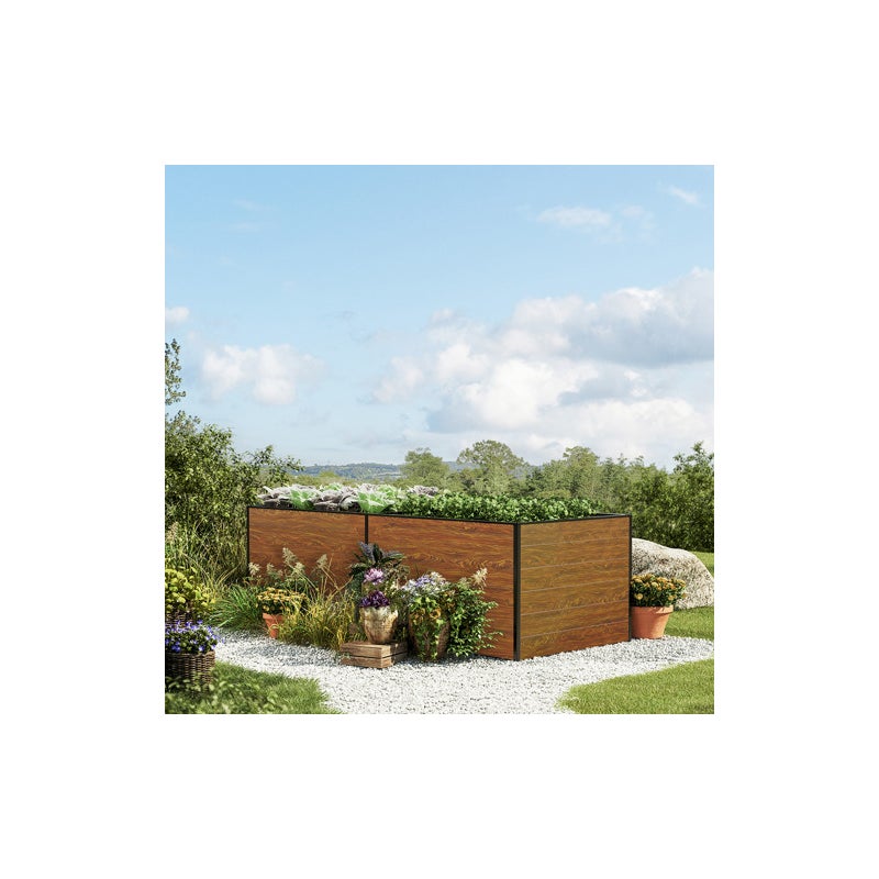 119 x 235 x 77 cm Grzadka podwyzszona, optyka drewna