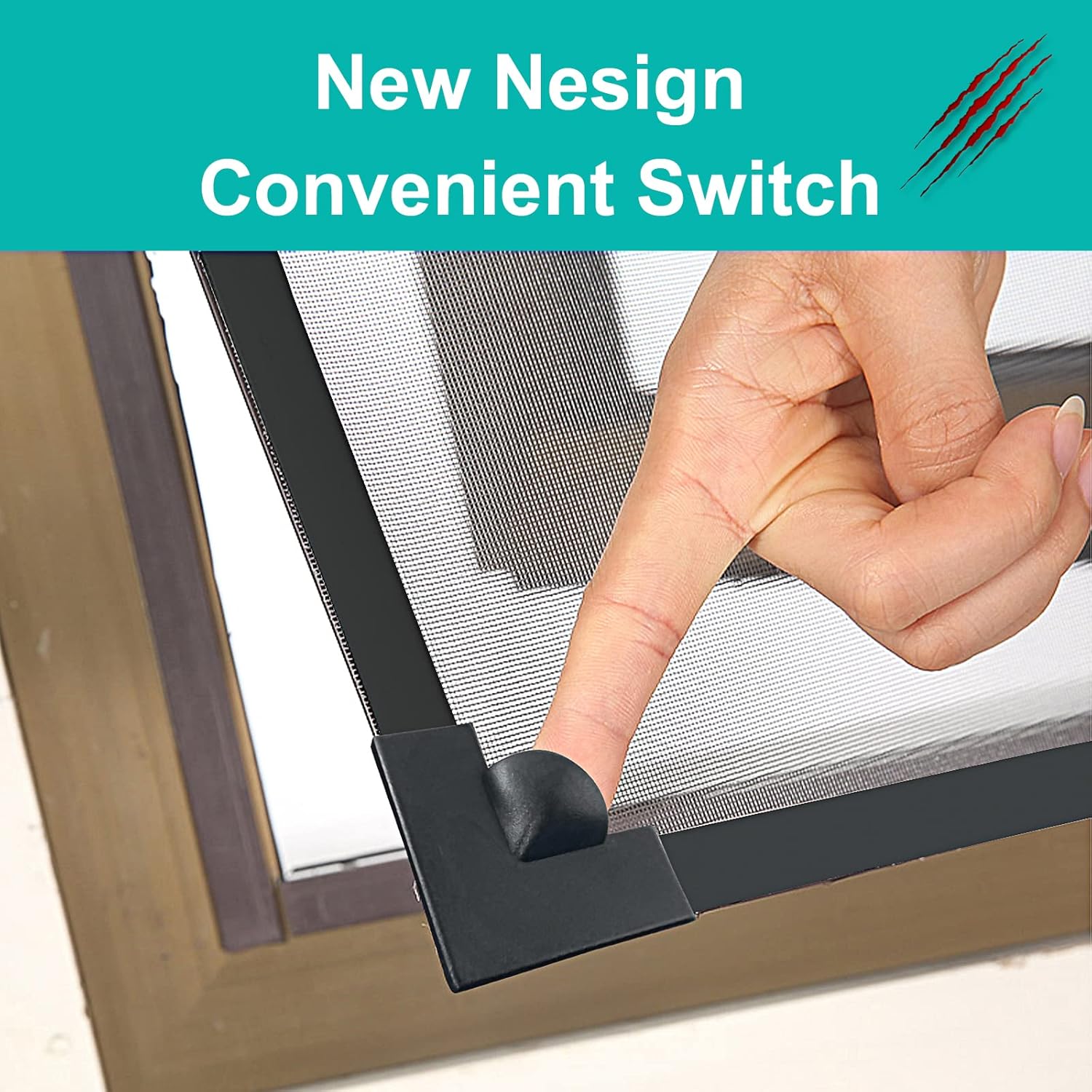 Zanzariera magnetica regolabile fai da te per finestre, dimensioni massime 80x120 cm, adatta a qualsiasi rete in fibra di vetro di piccole dimensioni. - 3