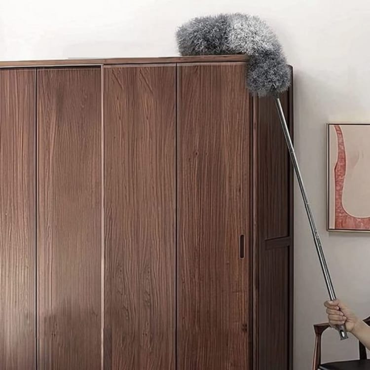 Ensemble de 5 brosses anti-poussière avec plumeau télescopique - 3