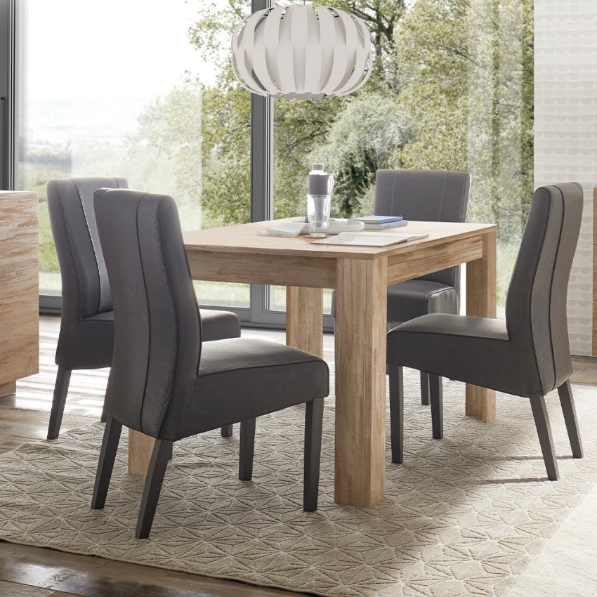 Table design salle à manger cuisine en bois 180x90cm Atlantis Jupiter ...